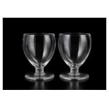 Baccarat Clear Crystal Stemmed Glass