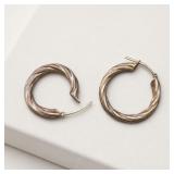 Sterling Silver Hoop Earrings