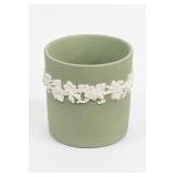 Wedgwood Green Jasperware Relief Vessel