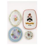 Four-Piece Ceramic Lot with Heraldic Plaque