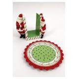 Department 56 Santa Napkin Holder and Plate