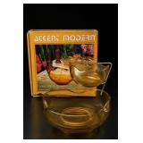 Accent Modern Honey Gold 3-Piece Chip & Dip