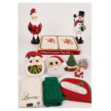 Christmas Decor and Serving Tray Lot