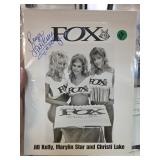 Signed FOX Magazine Photo Jill Kelly et al.