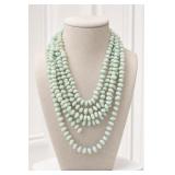 Multiple Strand Amazonite Bead Necklace