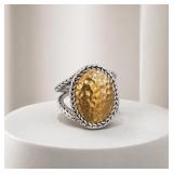 Silver Tone & Gold-Tone Ring, Size 8
