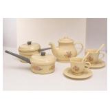Floral Porcelain Miniature Tea Set