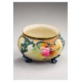 Footed Floral Relief Jardiniere