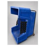 Blue Molded-Plastic Adaptive Support Seat