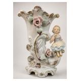 Porcelain Figural Cornucopia Vase 7295