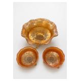 Fenton Butterfly and Berry Marigold Berry Set