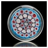 Millefiori Art Glass Paperweight