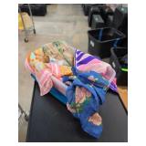 Assorted Printed Scarves and Textile Pieces
