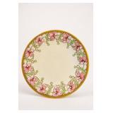 Floral Plate with D & Co / FRANCE Mark