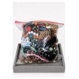 Gallon Bag of Mixed Costume Jewelry and Beads