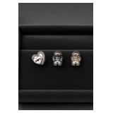 Pandora Sterling Silver MOM 3-Charm Lot
