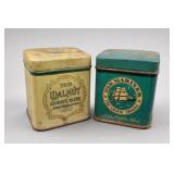 John Middleton Tobacco Tins, Walnut & Old Mariner