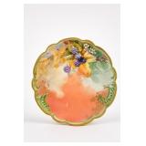 Decorated Limoges-Marked Porcelain Plate