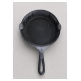 Unmarked Cast-Iron Skillet with Long Handle