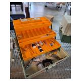 REBEL Fishing Tackle Box with Fly-Tying Supplies