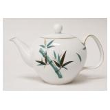 Noritake 5540 Teal Bamboo Lidded Teapot