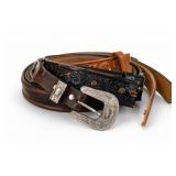 Three Western-Style Decorative Belts