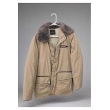 Goose Down Outdoor Parka with Fur-Like Collar