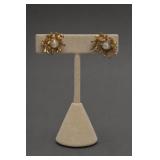Hattie Carnegie Branch-Form Clip Earrings