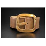 Christian Dior-Marked Leather Belt