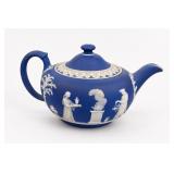 Wedgwood Jasperware Classical Relief Teapot w Lid