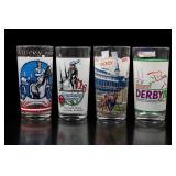 Four Kentucky Derby Souvenir Tumblers