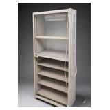 White Glass-Front Display Cabinet