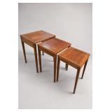 Set of Three Matching Wooden Nesting Tables