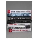 Seven Hardcover Books by Brad Thor and Connelly