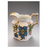 R.S. Prussia-Marked Floral Ceramic Pitcher
