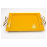 Kromex Yellow Metal Serving Tray