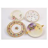 Assorted Floral Porcelain Tableware, 4 Pieces