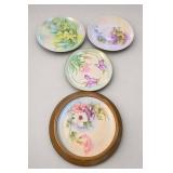 Framed Floral Ceramic Plaque