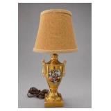 Gold-Tone Urn-Form Table Lamp
