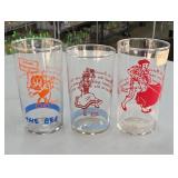 Walt Disney Ferdinand the Bull Glass of 3