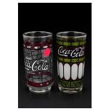 Pair Coca-Cola and Bugs Bunny Glass Tumblers