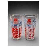 Pair of NFL AFC Division Glass Tumblers