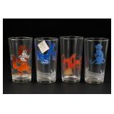Animal-Decorated Glass Tumblers, Possibly Arcoroc
