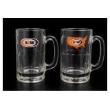 Two A&W Root Beer Glass Mugs