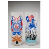 Pair Civil War Centennial 1861ï¿½1961 Navy Tumblers
