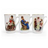 Three Norman Rockwell Museum Mugs