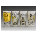 Hazel-Atlas State Tumblers, 4-Piece Group