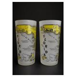Pair of Florida Map Souvenir Tumblers
