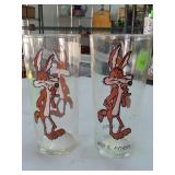 Wile E. Coyote Glass Tumbler Pair