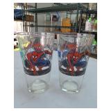 Pepsi Spider-Man Glass Pair, Portland 1998